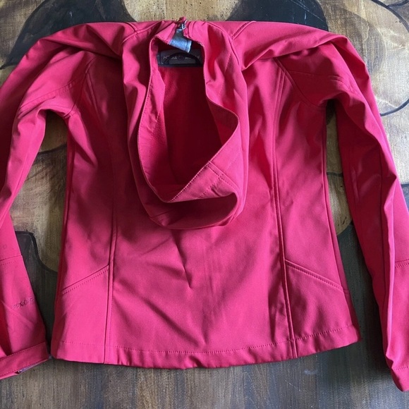 Women's Red Varsity Jacket - Picture 6 of 9